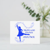 Carte Postale Scottish Highland Dance Mother - Bleu (Debout devant)