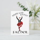 Carte Postale Scottish Highland Dance Père (Debout devant)