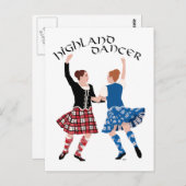 Carte Postale Scottish Highland Dance Reel (Devant / Derrière)