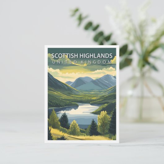 Carte Postale Scottish Highlands Royaume-Uni Travel (Debout devant)