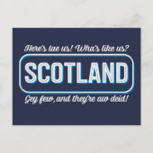 Carte Postale Scottish Poem, Qu'est-ce que nous aimons ? Toast (Devant)