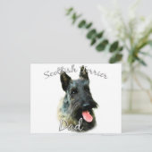 Carte Postale Scottish Terrier (brindle) Papa 2 (Debout devant)
