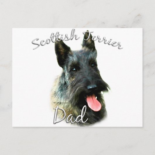 Carte Postale Scottish Terrier (brindle) Papa 2 (Devant)
