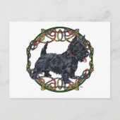 Carte Postale Scottish Terrier Celtic (Devant)