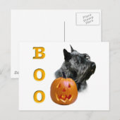 Carte Postale Scottish Terrier (noir) Boo (Devant / Derrière)