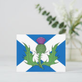 Carte Postale Scottish Thistle and Saltire (Debout devant)