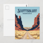 Carte Postale Scottsbluff États-Unis (Devant / Derrière)