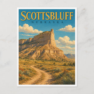 Carte Postale Scottsbluff Nebraska Scotts Bluff GeoSaga