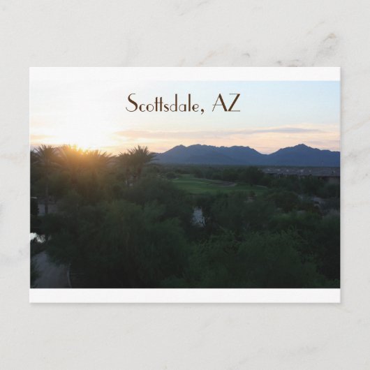 Carte Postale Scottsdale, Arizona (Devant)