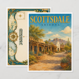 Carte Postale Scottsdale Arizona Old Town GeoSaga