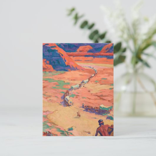 Carte Postale Scouter les intrus par Maynard Dixon (Debout devant)