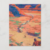 Carte Postale Scouter les intrus par Maynard Dixon (Devant)