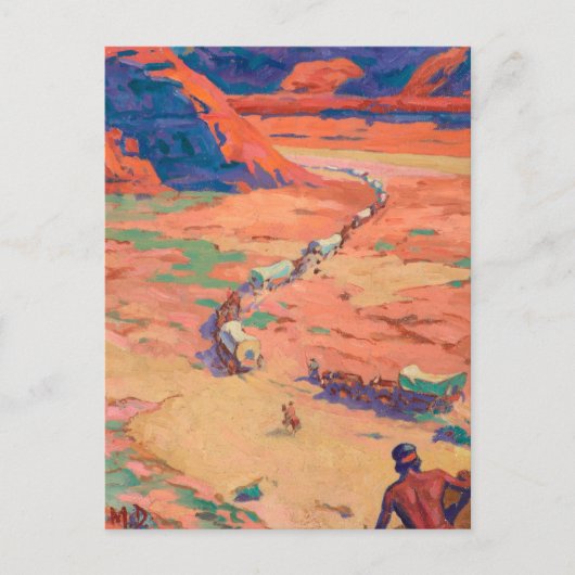 Carte Postale Scouter les intrus par Maynard Dixon (Devant)