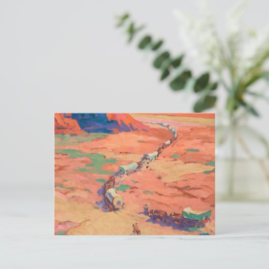 Carte Postale Scouter les intrus par Maynard Dixon (Debout devant)