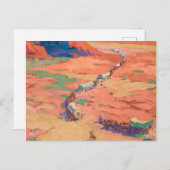 Carte Postale Scouter les intrus par Maynard Dixon (Devant / Derrière)