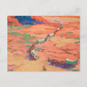 Carte Postale Scouter les intrus par Maynard Dixon (Devant)