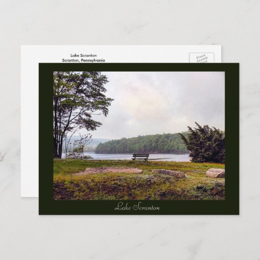 Carte postale Scranton PA-Lake Scranton (Devant / Derrière)