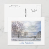 Carte Postale Scranton PA-Lake Scranton Post-Card Blues d'hiver (Devant / Derrière)