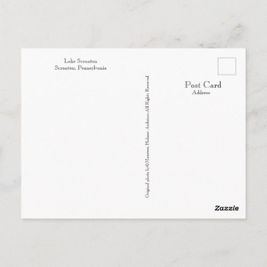 Carte Postale Scranton, PA Lake Scranton Post Card Mist (Dos)