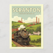 Carte Postale Scranton Pennsylvanie vintage (Devant)