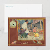 Carte Postale Scrapbook oriental (Devant / Derrière)