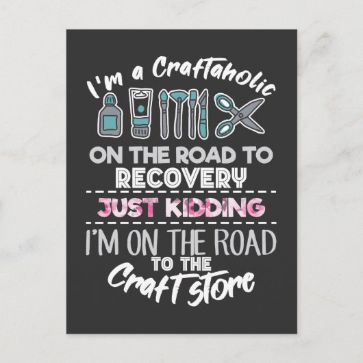 Carte Postale Scrapbooking accro artisanal artisanal scrapbo (Devant)