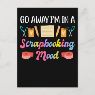 Carte Postale Scrapbooking Mood Funny Crafty Art Lover