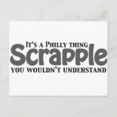 Carte Postale Scrapple Philly Thing (Devant)