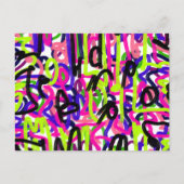 Carte Postale Scribbles en couleurs (Devant)