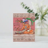 Carte Postale Scribe maya (Debout devant)