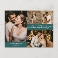 Script 4 Photo Collage Wedding Thank You