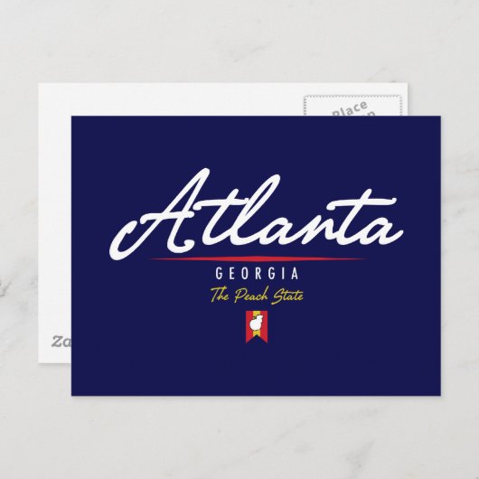 Carte Postale Script Atlanta (Devant / Derrière)
