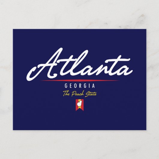 Carte Postale Script Atlanta (Devant)