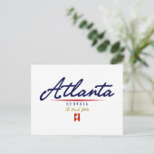 Carte Postale Script Atlanta (Debout devant)