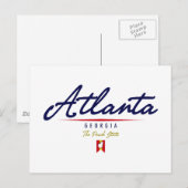 Carte Postale Script Atlanta (Devant / Derrière)