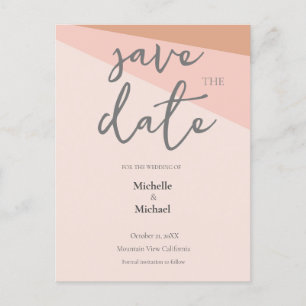 Carte Postale Script Calligraphie Mariage Moderne Enregistrer la
