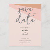 Carte Postale Script Calligraphie Mariage Moderne Enregistrer la (Devant)