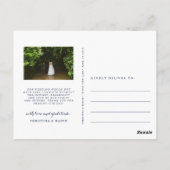 Carte Postale Script chic | Merci photo multi-Mariage (Dos)