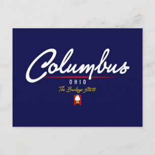 Carte Postale Script Columbus