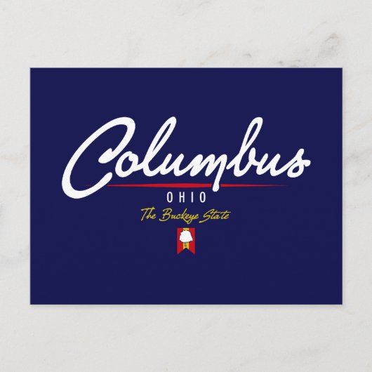 Carte Postale Script Columbus (Devant)