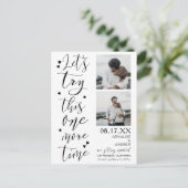 Carte Postale Script cool moderne 2 photos permet d'essayer d'en (Debout devant)