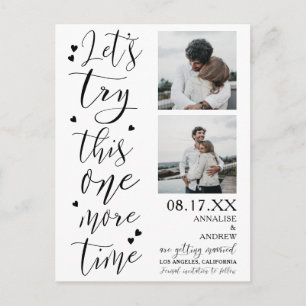 Carte Postale Script cool moderne 2 photos permet d'essayer d'en