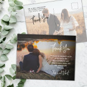 Carte Postale Script de calligraphie budgétaire Mariage photo Me