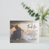 Carte Postale Script de calligraphie budgétaire Mariage photo Me (Debout devant)