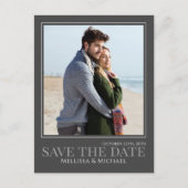 Carte Postale Script de calligraphie moderne Deux photos Code QR (Devant)