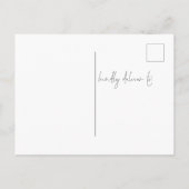 Carte Postale Script de gâteau rose moderne 21e anniversaire Inv (Dos)