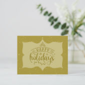 Carte Postale Script de Joyeuses Fêtes (Debout devant)