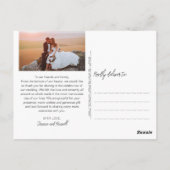 Carte Postale Script de Lettres Manuscrites Photos Mariage Remer (Dos)