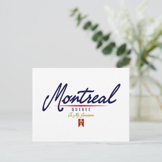Carte Postale Script de Montréal (Debout devant)