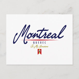 Carte Postale Script de Montréal